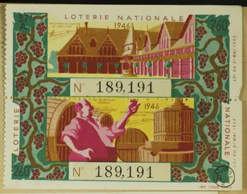 estampe LOTERIE NATIONALE  1946 1970.83.649 Photo