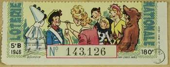 estampe Ticket de loterie- Maquillage des enfants 1970.83.663 Photo