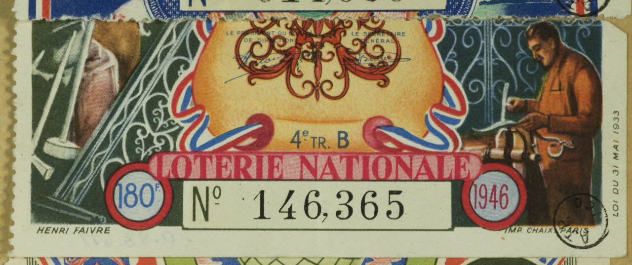 estampe LOTERIE NATIONALE 1970.83.677 Photo