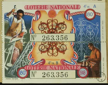 estampe LOTERIE NATIONALE  1946 1970.83.682  Photo