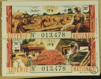 estampe 1946  LOTERIE NATIONALE 1970.83.684 Photo