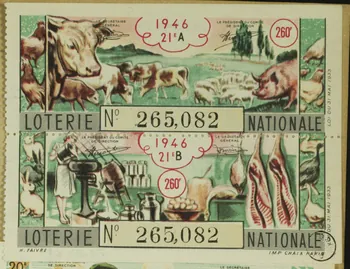 estampe 1946  LOTERIE NATIONALE 1970.83.685  Photo