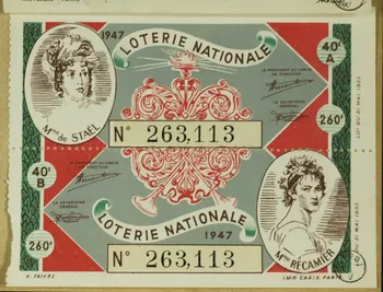 estampe 1947  LOTERIE NATIONALE 1970.83.719 Photo