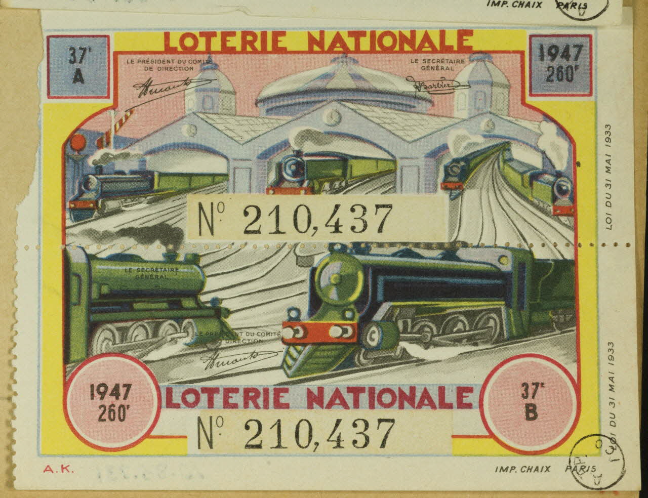 estampe LOTERIE NATIONALE 1970.83.731 Photo