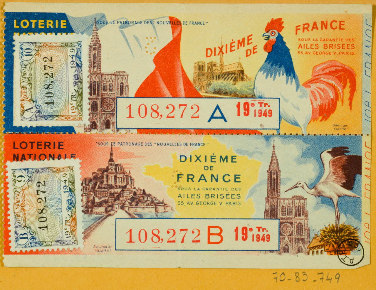 estampe LOTERIE NATIONALE 1970.83.749 Photo