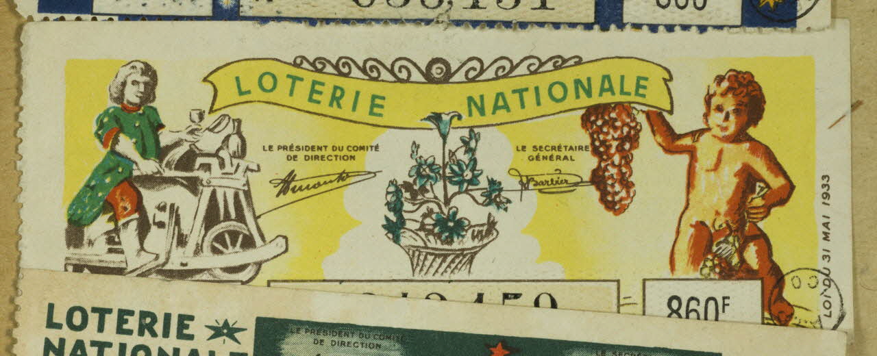 estampe LOTERIE NATIONALE  1949 1970.83.754 Photo