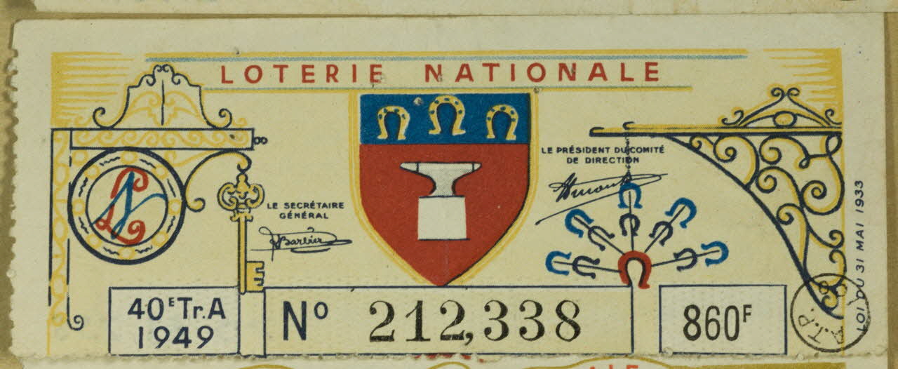 estampe LOTERIE NATIONALE 1970.83.758 Photo