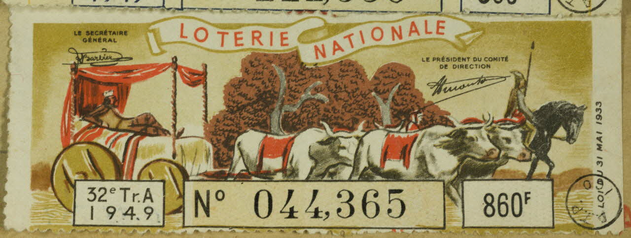 estampe LOTERIE NATIONALE 1970.83.759 Photo