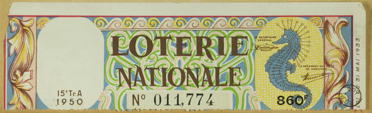 estampe LOTERIE NATIONALE 1970.83.775 Photo