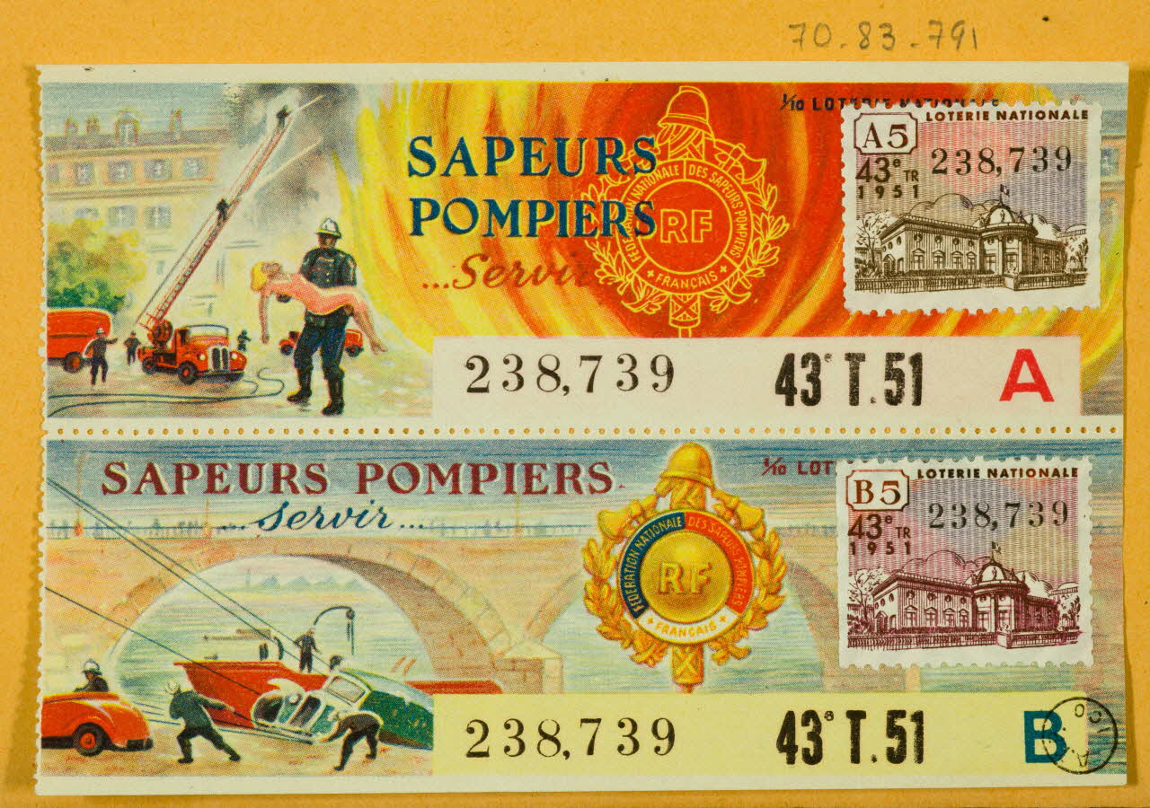 estampe SAPEURS  POMPIERS 1970.83.791 Photo
