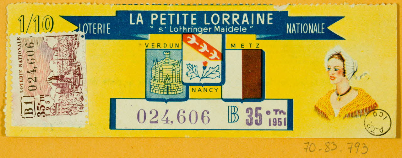 estampe LA PETITE LORRAINE 1970.83.793 Photo