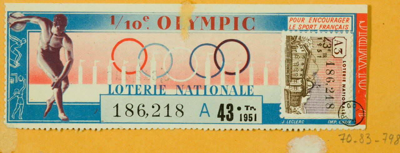 estampe LOTERIE NATIONALE 1970.83.798 Photo