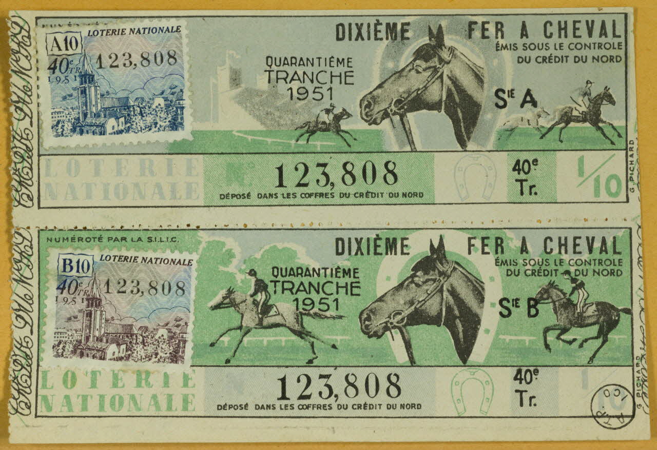 estampe DIXIEME FER A CHEVAL 1970.83.804 Photo