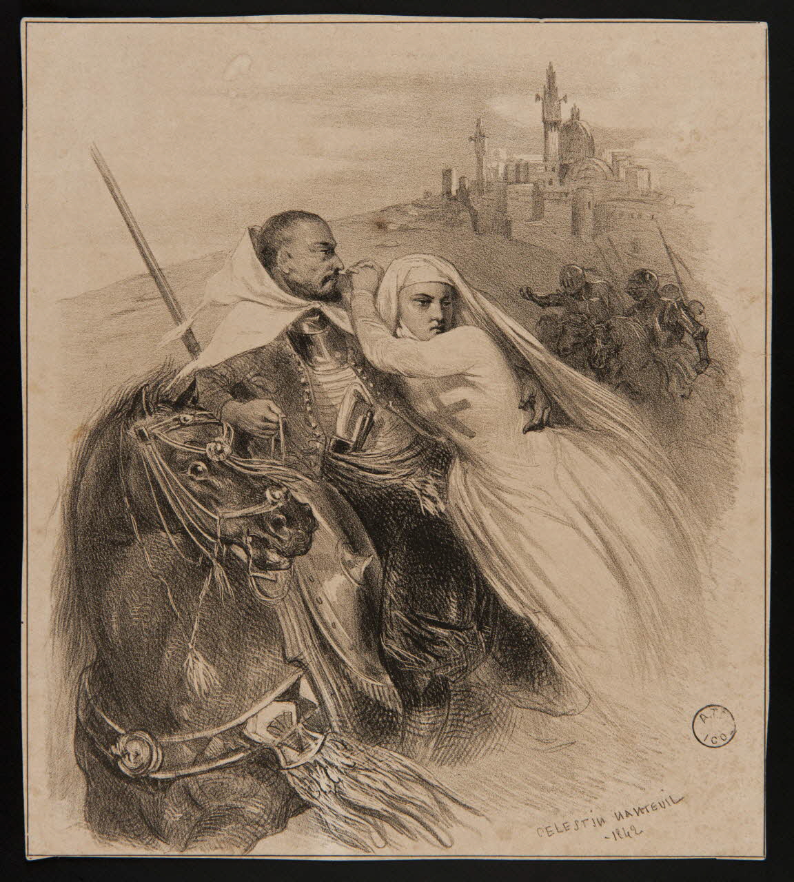 estampe Fugue d'une religieuse 1970.83.83 Photo