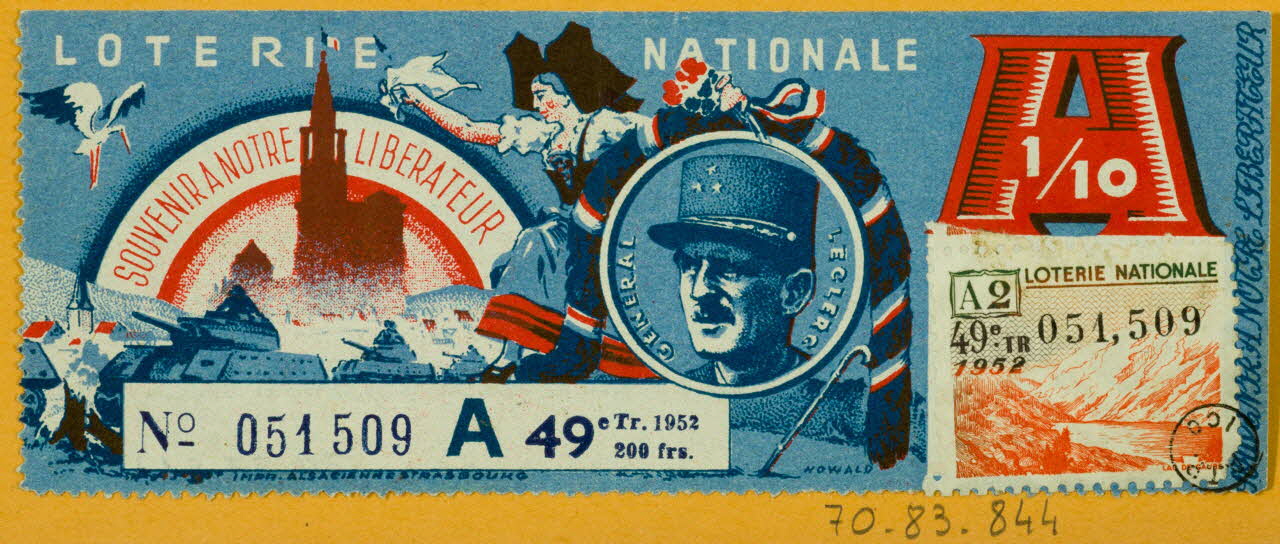 estampe LOTERIE  NATIONALE 1970.83.844 Photo