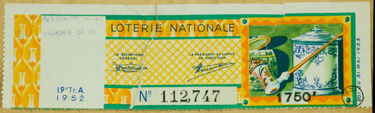estampe LOTERIE NATIONALE 1970.83.851 Photo