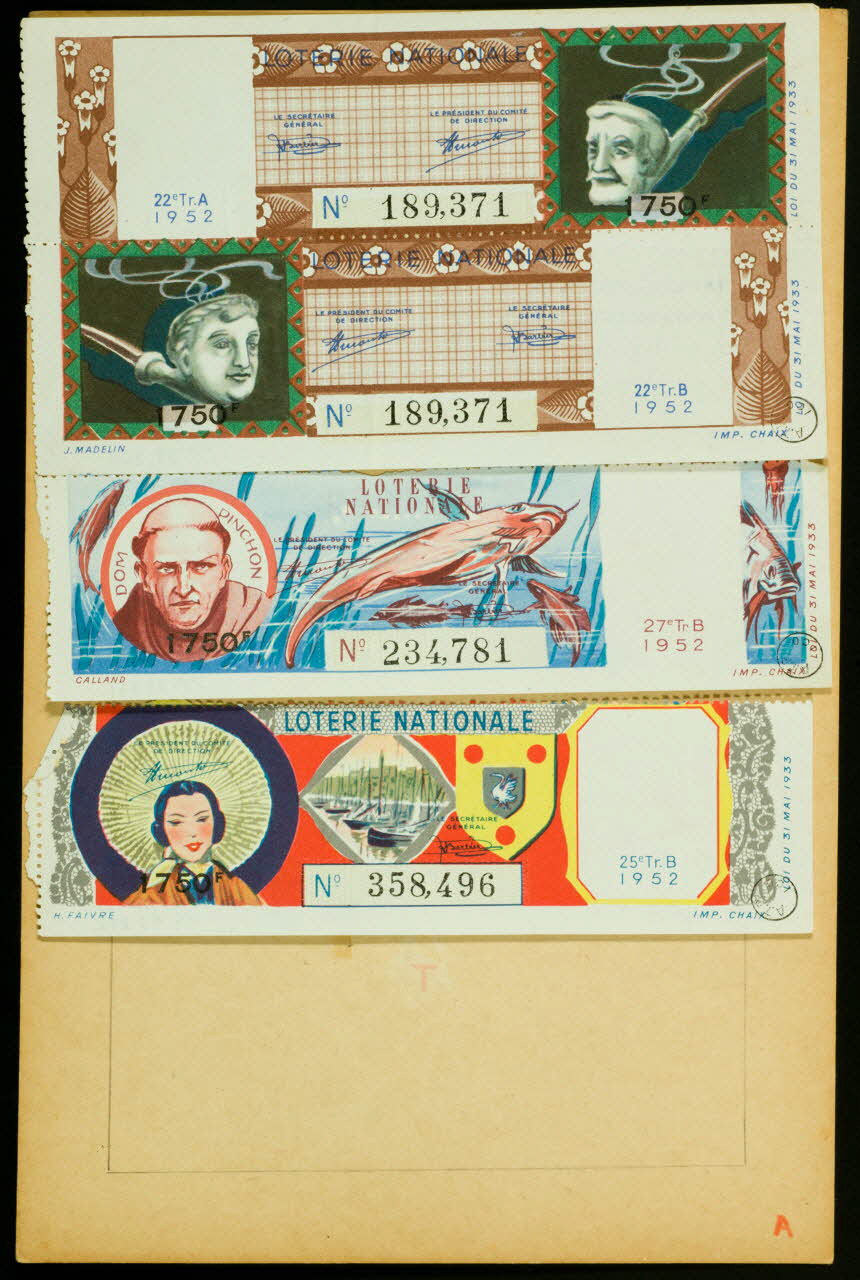 estampe LOTERIE NATIONALE 1970.83.862 Photo