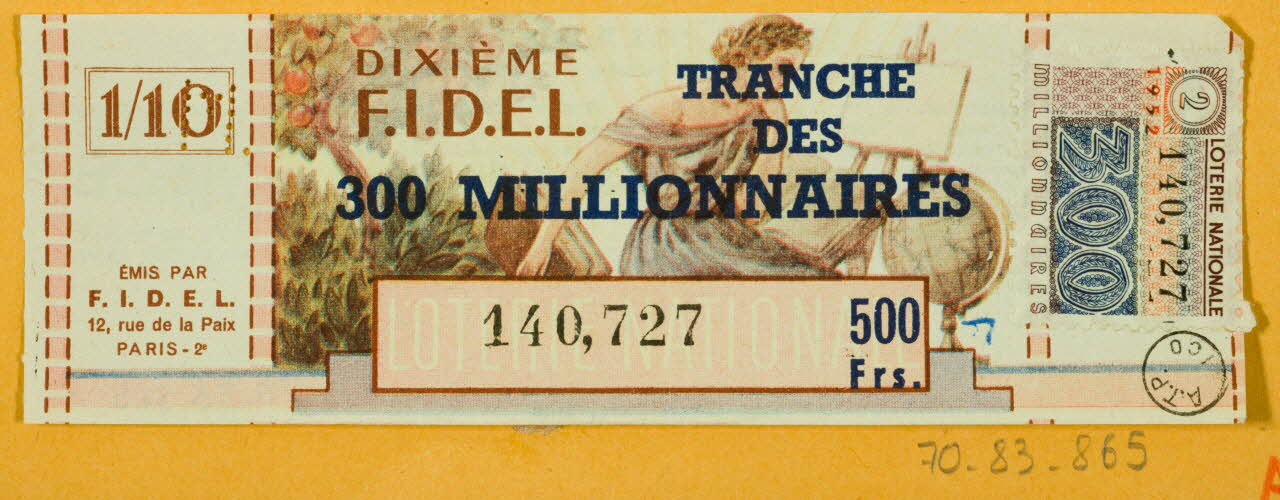 estampe DIXIEME  F.I.D.E.L. 1970.83.865 Photo