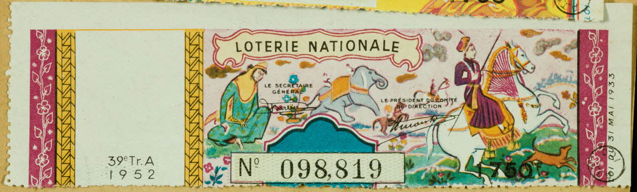 estampe LOTERIE NATIONALE 1970.83.874 Photo
