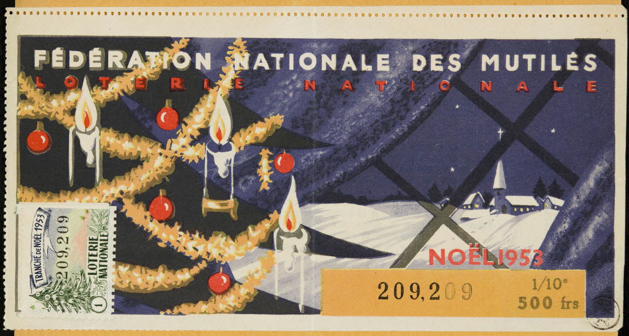 estampe FEDERATION NATIONALE DES MUTILES  LOTERIE NATIONALE 1970.83.884 Photo