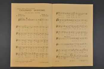L. Gallini ; S. Margall ; (A. Galva) Chanteur X ; Éditions Max Eschig chanson petit format Île-de-France, France 1939 1966.204.17 Photo Mucem