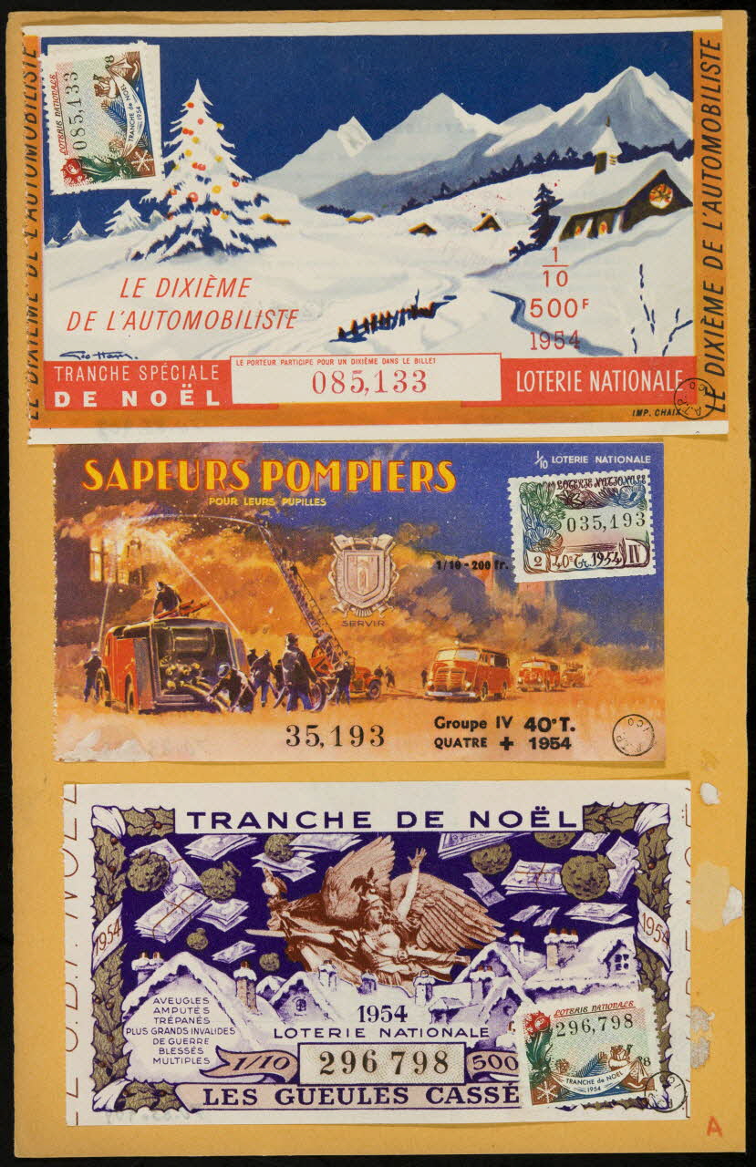 estampe TRANCHE DE NOËL  LOTERIE NATIONALE 1970.83.909 Photo