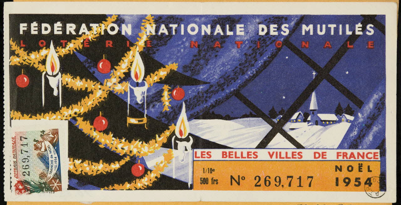 estampe FEDERATION NATIONALE DES MUTILES  LOTERIE NATIONALE 1970.83.915 Photo