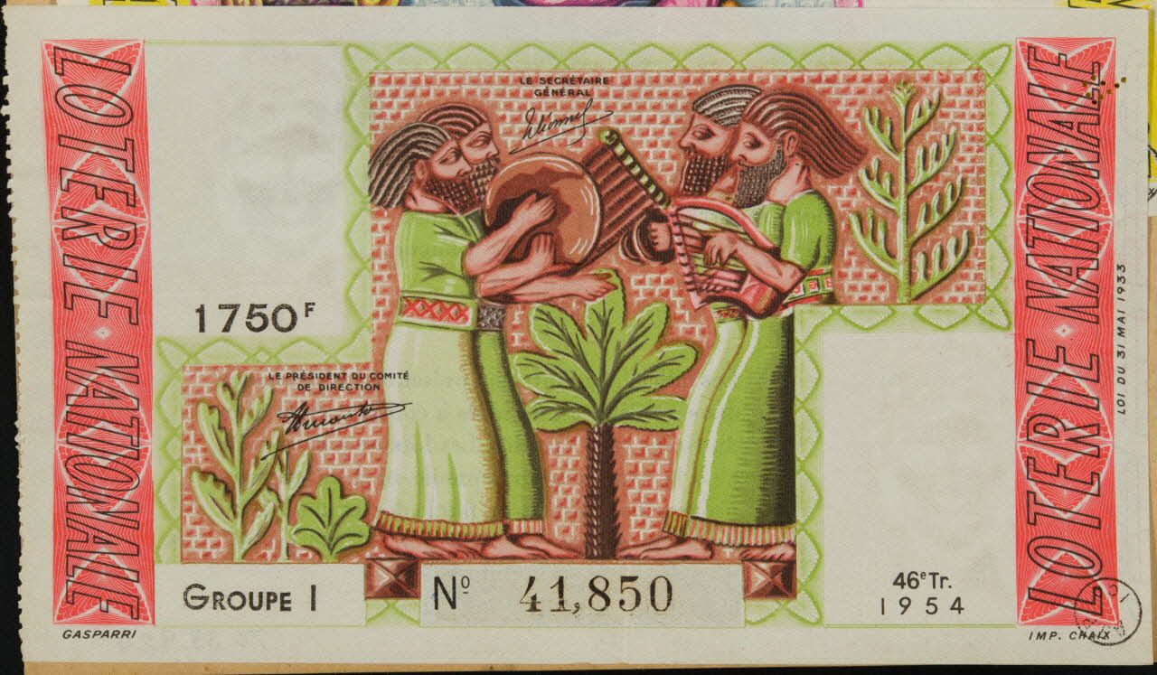 estampe LOTERIE NATIONALE 1970.83.920 Photo