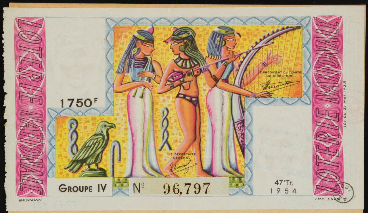 estampe LOTERIE NATIONALE 1970.83.921 Photo