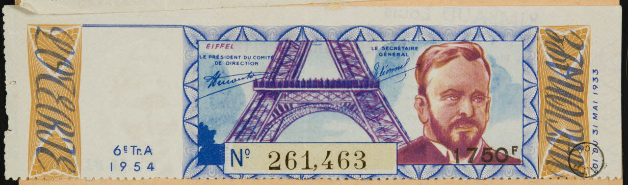 estampe LOTERIE NATIONALE  EIFFEL 1970.83.926 Photo