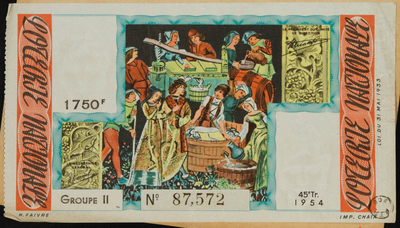 estampe LOTERIE NATIONALE 1970.83.929 Photo