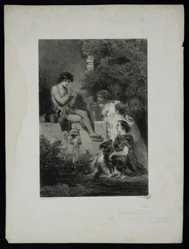 estampe Jeune homme jouant de la flûte 1970.83.93 Photo