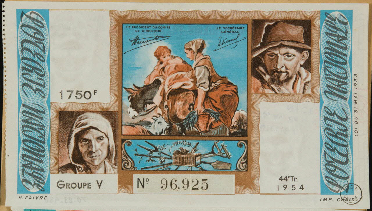 estampe LOTERIE NATIONALE 1970.83.930 Photo