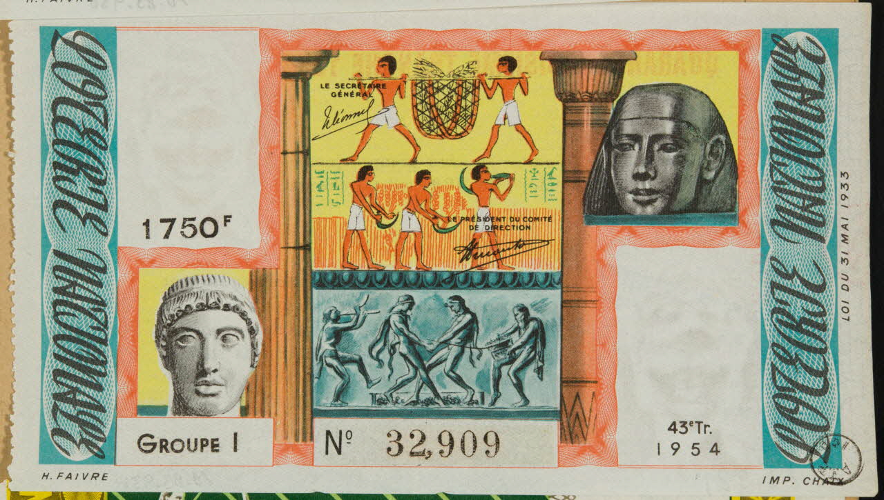 estampe LOTERIE NATIONALE 1970.83.931 Photo