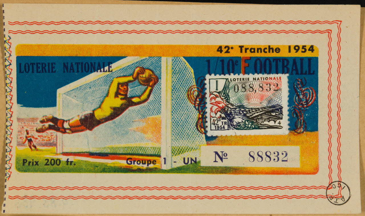 estampe LOTERIE NATIONALE 110e FOOTBALL 1970.83.936 Photo