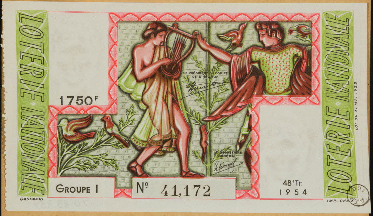 estampe LOTERIE NATIONALE 1970.83.937 Photo