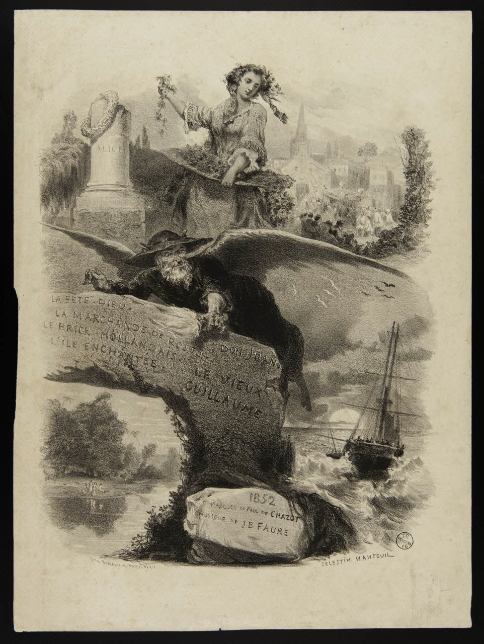 estampe LA FETE DIEU 1970.83.95 Photo