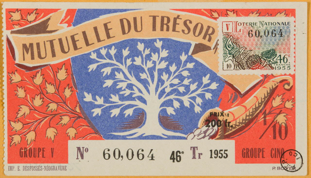 estampe MUTUELLE DU TRESOR 1970.83.950 Photo
