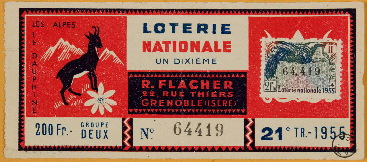 estampe LOTERIE  NATIONALE  LES ALPES  LE DAUPHINE 1970.83.953 Photo