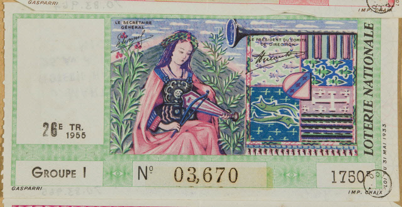 estampe LOTERIE NATIONALE 1970.83.965 Photo
