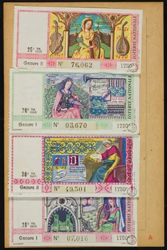estampe LOTERIE NATIONALE  LES ARTS GRAPHIQUES  L'ENLUMINURE 1970.83.966 Photo