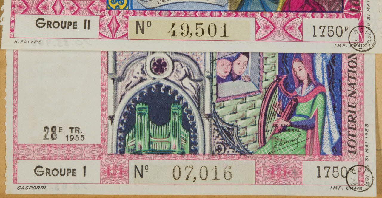 estampe LOTERIE NATIONALE 1970.83.967 Photo