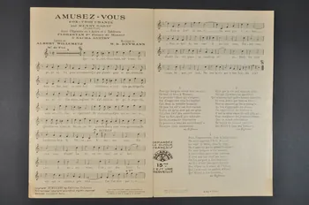 Werner-Richard Heymann ; Albert Willemetz ; Sacha Guitry ; Henri Garat ; Francis F. Salabert chanson petit format Île-de-France, France 1933 1966.204.9 Photo Mucem