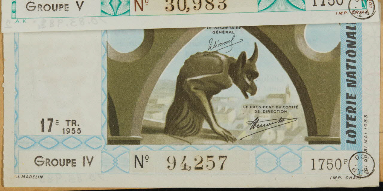 estampe LOTERIE NATIONALE 1970.83.983 Photo