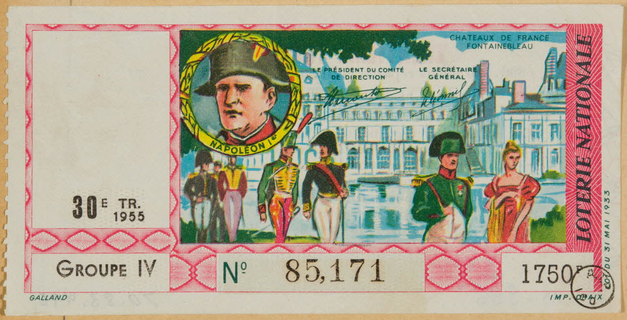 estampe LOTERIE NATIONALE  NAPOLEON Ier 1970.83.996 Photo