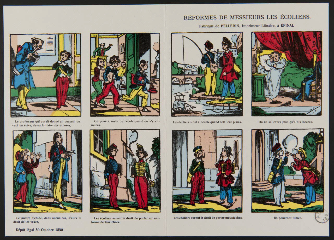 estampe REFORMES DE MESSIEURS LES ECOLIERS. 1970.84.33 Photo