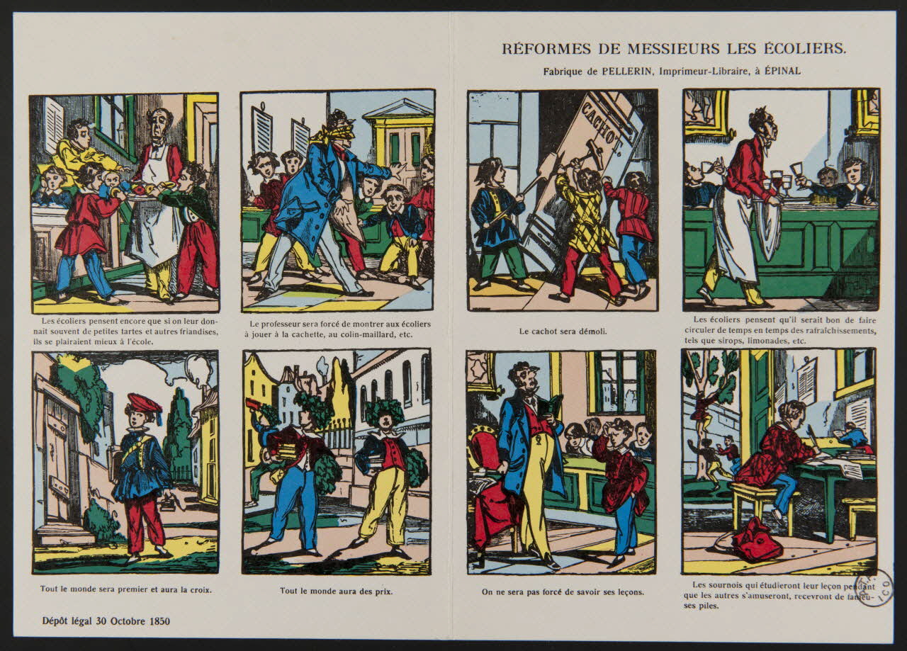 estampe REFORMES DE MESSIEURS LES ECOLIERS. 1970.84.34 Photo