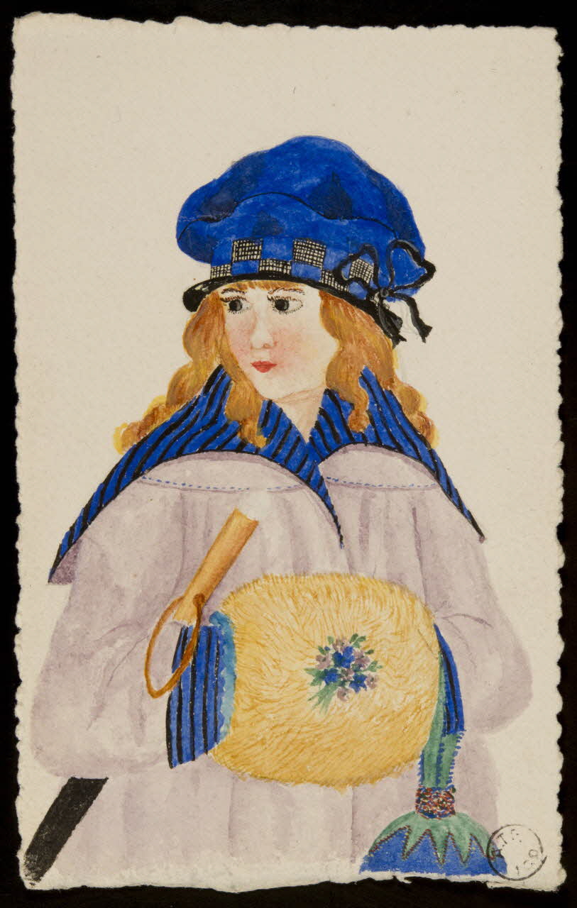 dessin Portrait de fillette 1970.84.39 Photo