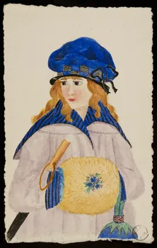 dessin Portrait de fillette 1970.84.39  Photo