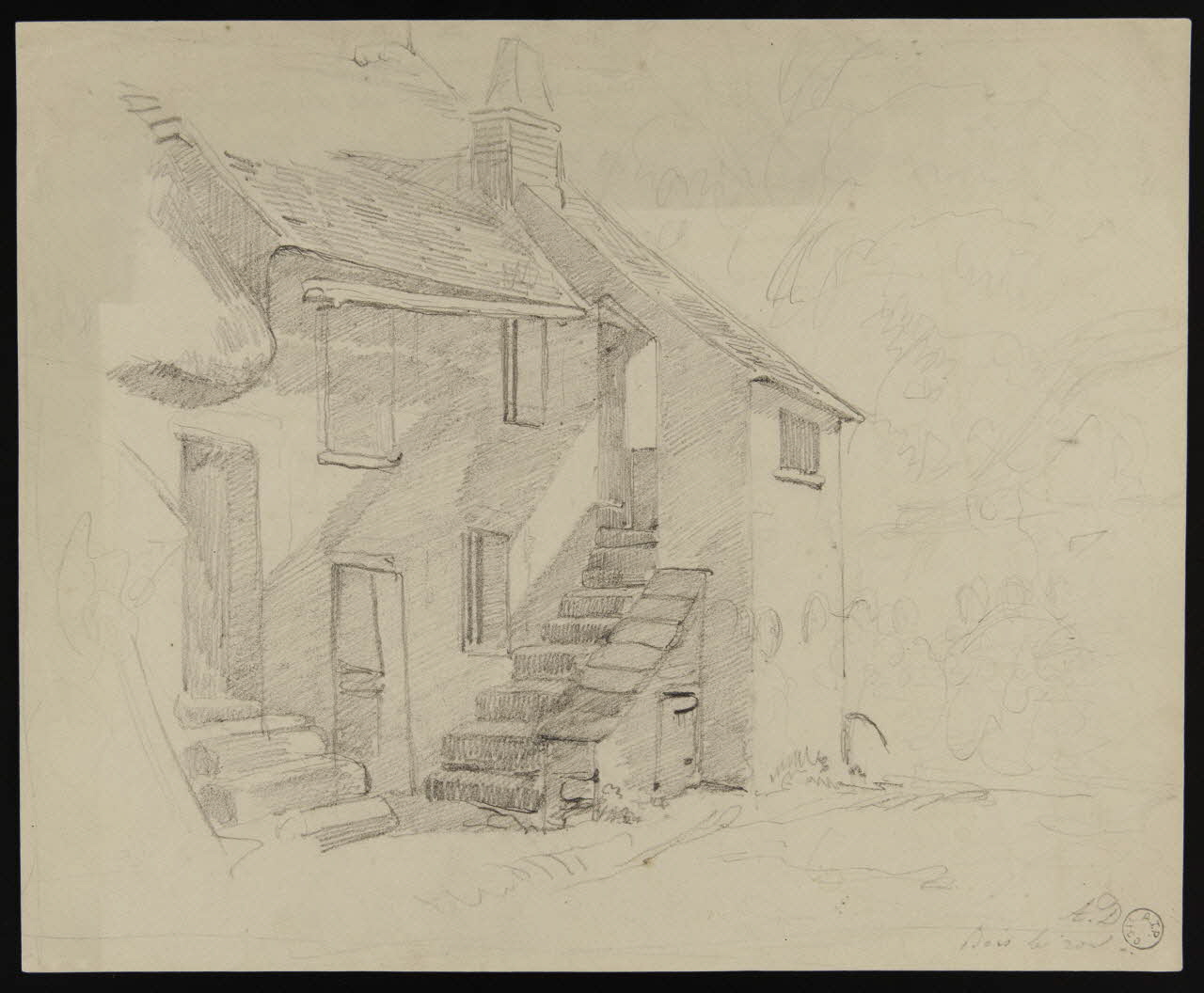 dessin Bois le roi [illisible] 1970.88.2 Photo